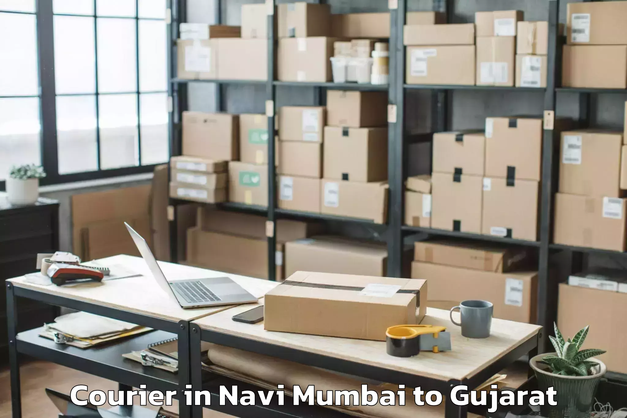 Efficient Navi Mumbai to Amreli Courier